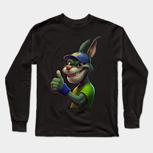 Tennis Player Rabbit Long Sleeve T-Shirt